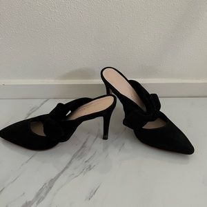 Loeffler Randall Black Suede Heels // sz 7